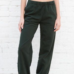 Brandy Melville Green Rosa Sweatpants